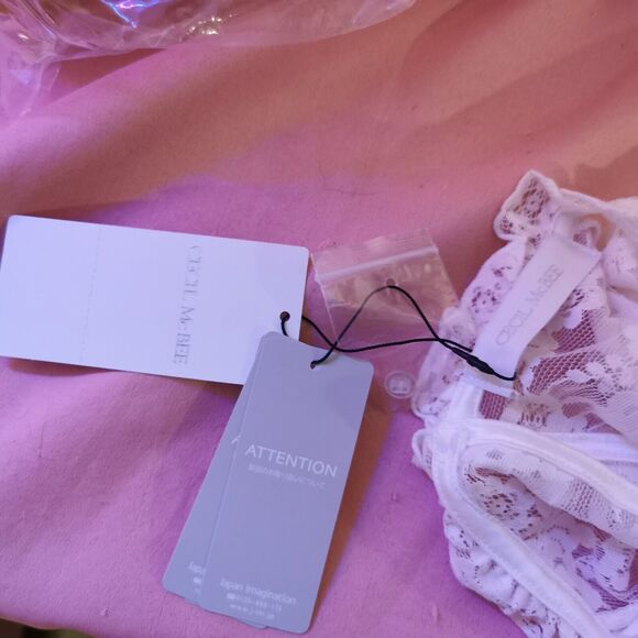 Cecil Mcbee Top Women's Small White Lace Party Casual Sheer Festival Costume Y2K - Picture 2 of 12